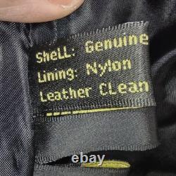 VTG Scully Black Suede Leather Jacket Western Embroidered Cowboy Mens Large L