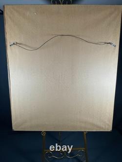 VTG Signed Oil Painting Western Female Portrait Vintage 1977 Gilt Frame