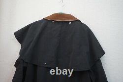 VTG The Australian Outback Collection Black Duster Cape Western Coat Mens Large