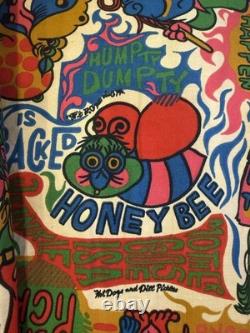 Very Rare 1960s Wrangler Pop Art Hot Dogs & Dill Pickles Vtg Zip Jacket Hippie L