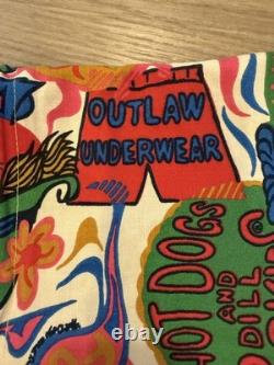 Very Rare 1960s Wrangler Pop Art Hot Dogs & Dill Pickles Vtg Zip Jacket Hippie L