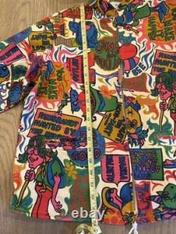 Very Rare 1960s Wrangler Pop Art Hot Dogs & Dill Pickles Vtg Zip Jacket Hippie L