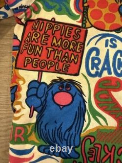 Very Rare 1960s Wrangler Pop Art Hot Dogs & Dill Pickles Vtg Zip Jacket Hippie L