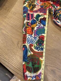 Very Rare 1960s Wrangler Pop Art Hot Dogs & Dill Pickles Vtg Zip Jacket Hippie L