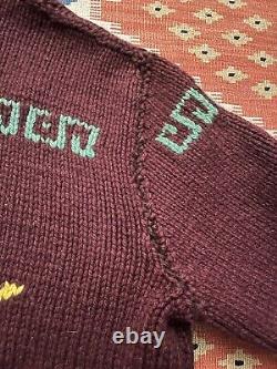 Vintage 100 % Wool Cowichan sweaters 1960's 50's LOT Of 3 Americana Western