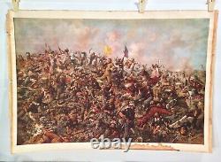 Vintage 1900-1919 E. S. Paxson Custer's Last Stand Print With Signature LOOK & READ