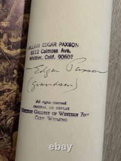 Vintage 1900-1919 E. S. Paxson Custer's Last Stand Print With Signature LOOK & READ
