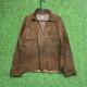 Vintage 1930s Rodeo Leather Jacket Womens XL Western Fringe Suede Deerskin Rare