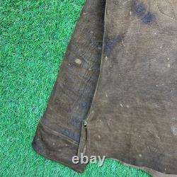 Vintage 1930s Rodeo Leather Jacket Womens XL Western Fringe Suede Deerskin Rare