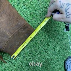 Vintage 1930s Rodeo Leather Jacket Womens XL Western Fringe Suede Deerskin Rare