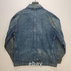Vintage 1930s Smith's Denim Chore Jacket Selvedged Enginer Coat Sanforized