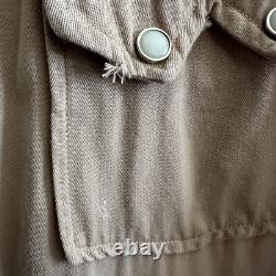 Vintage 1940s 1950s 101 Montgomery Wards Sawtooth Gabardine Western Shirt Size L