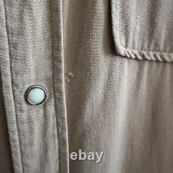 Vintage 1940s 1950s 101 Montgomery Wards Sawtooth Gabardine Western Shirt Size L