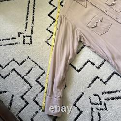 Vintage 1940s 1950s 101 Montgomery Wards Sawtooth Gabardine Western Shirt Size L