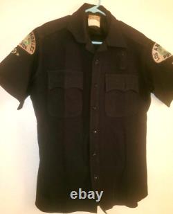 Vintage 1940s/50s LAPD Werstein's Western Wear Wool Police Uniform Shirt M/L