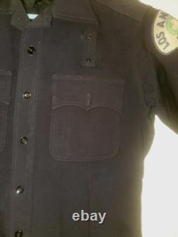 Vintage 1940s/50s LAPD Werstein's Western Wear Wool Police Uniform Shirt M/L