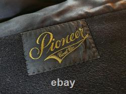 Vintage 1940s Black Wool Swing Coat Womens Shawl Collar, Western Wear, Small