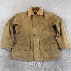 Vintage 1940s Montgomery Ward Western Field Hunting Jacket Canvas Corduroy M/L