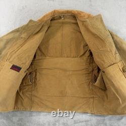 Vintage 1940s Montgomery Ward Western Field Hunting Jacket Canvas Corduroy M/L
