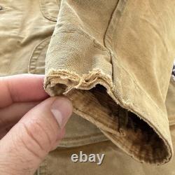 Vintage 1940s Montgomery Ward Western Field Hunting Jacket Canvas Corduroy M/L