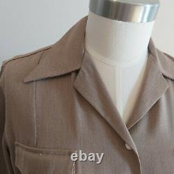 Vintage 1940s Summit Westmount Fitted Wool Gabardine Western Shirt L 45 Bust