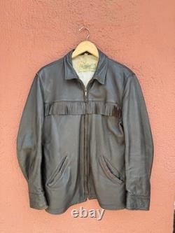 Vintage 1950 Mid-Western Sports Togs Deerskin Fringe Jacket Buttons Size 42