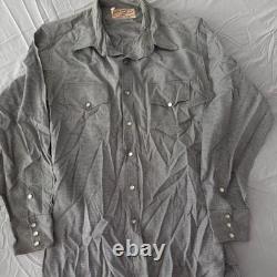 Vintage 1950s Jack Frost Woolen Wear Gabardine Western Sawtooth Pearl Snap Shirt