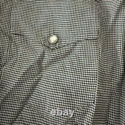 Vintage 1950s Jack Frost Woolen Wear Gabardine Western Sawtooth Pearl Snap Shirt