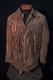 Vintage 1960's Dark Brown Suede Western Fringe Jacket Size Large 12 Inch Fringe