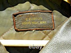 Vintage 1960s-70s Western Fringe Leather Jacket-R. Runningen Fergus Falls Minn