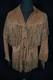 Vintage 1970's Brown Heavy Woman's Western Fringe Jacket Size Large VG Condition