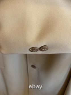 Vintage 1970's Sheplers Rayon Western Trench Coat With Plaid Lining 42R