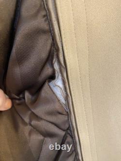 Vintage 1970's Sheplers Rayon Western Trench Coat With Plaid Lining 42R