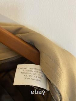 Vintage 1970's Sheplers Rayon Western Trench Coat With Plaid Lining 42R