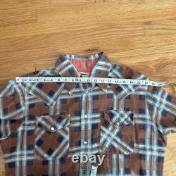 Vintage 1970's Silverwoods Pearl Snap Western Shirt Large