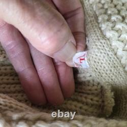 Vintage 1970s Miller Outer Wear Wester Large Cowichan Style Horse Knit Cardigan