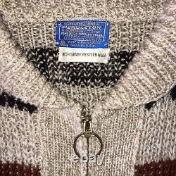 Vintage 1970s Pendleton Westerly Sweater The Big Lebowski Made in USA Size Large