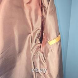 Vintage 1970s Tan Genuine Leather Western Blazer Coat Made in Mexico 44 Tijuana
