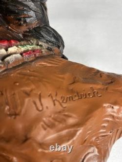 Vintage 1972 Native American Bust V. Kendrick #184 Universal Statuary Excellent