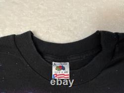 Vintage 1990s 90s Midnight Horses Horse Western Cowboy All Over Print T-Shirt, L