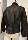 Vintage 1990s Black Leather Fringe Distressed Jacket Classic Goth Western Biker