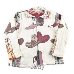 Vintage 1990s Cowboy Western Tapestry Full Zip Jacket Mens Large