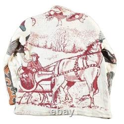 Vintage 1990s Cowboy Western Tapestry Full Zip Jacket Mens Large