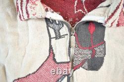 Vintage 1990s Cowboy Western Tapestry Full Zip Jacket Mens Large