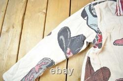 Vintage 1990s Cowboy Western Tapestry Full Zip Jacket Mens Large