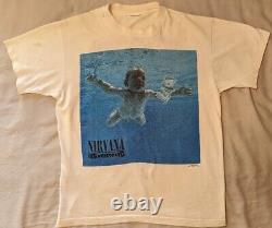 Vintage 1992 Nirvana Nevermind Tee Shirt Sonic Youth Soundgarden Alice In Chains