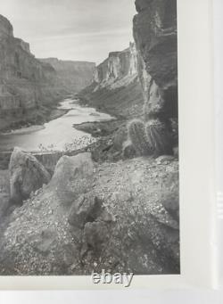 Vintage 20th C. Black & White Large Photograph Western Scene Grand Canyon Cactus