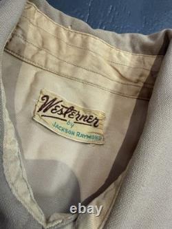 Vintage 40s 50s Westerner Jackson Raymond Men's Western Shirt Large 1940s 1950s