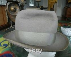 Vintage 50's-60's WORMSER Western WHIPPET Style TEXAS Fedora Hat LARGE 7 1/4 Buy