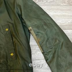 Vintage 50's Great Western Waxed Parka Talon Zip Fur Hood Outdoor Hunting Jacket